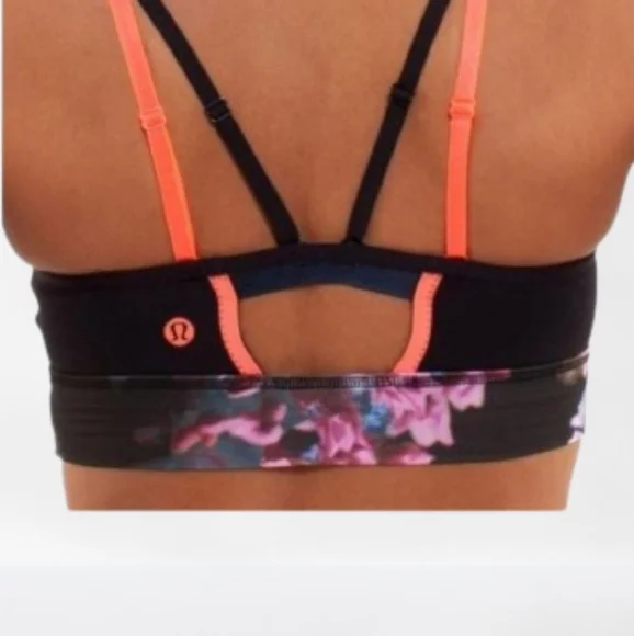 Lululemon Athletica Black and Purple Sports Bra Intimates - Picture 3 of 8